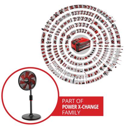 Einhell GE-CF 18/320 P Li-Solo akku gulvventilator, uden batteri og lader