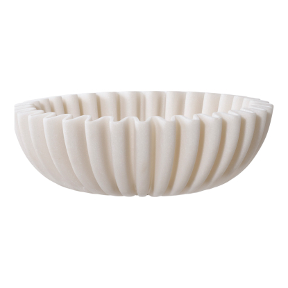 Skål, polyresin, beige, Ø20 cm