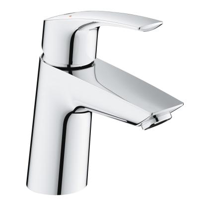 GROHE Eurosmart 2021 S vinklet håndvaskarmatur med push-open bundventil, krom