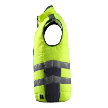 MASCOT SAFE SUPREME Grimsby vintervest, hi-vis gul/mørk marine