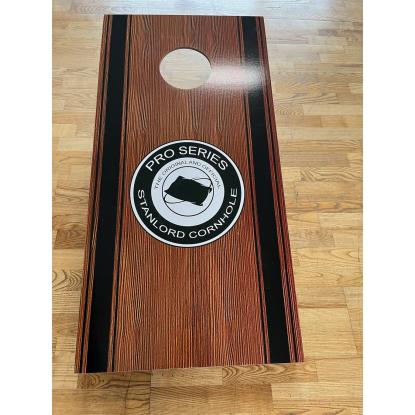 Stanlord Cornhole Pro Original med 8 kasteposer, mørk, enkelt