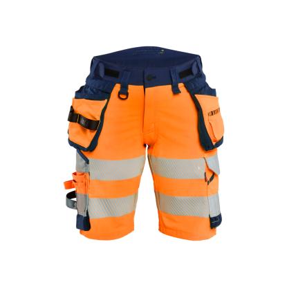 Blåkläder 7020 dame high vis shorts 4-vejs stretch, hi-vis orange/marineblå