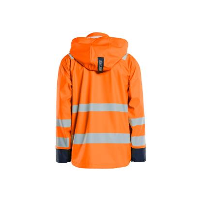 Blåkläder 4302 high vis regnjakke level 2, hi-vis orange/marineblå