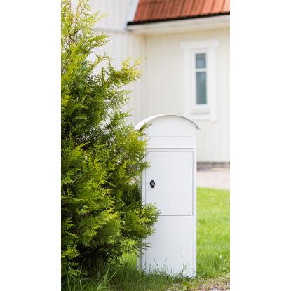 Habo 9445B låsbar postkasse, hvid