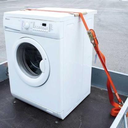 Jumbo bagagerem med kantbeskytter, 2-delt, orange, 38 mm, 6 meter