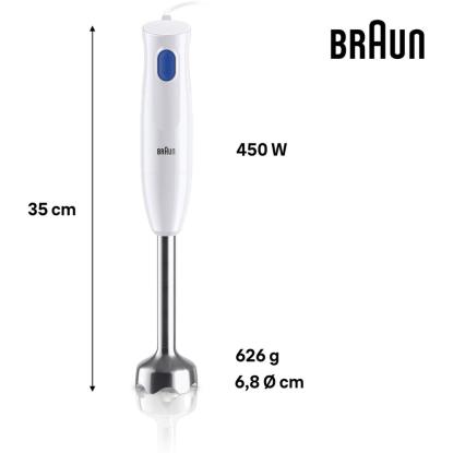 Braun MQ10.201M MultiQuick 1 stavblender og minihakker
