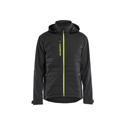 Blåkläder 4743 hybridjakke, sort/hi-vis gul