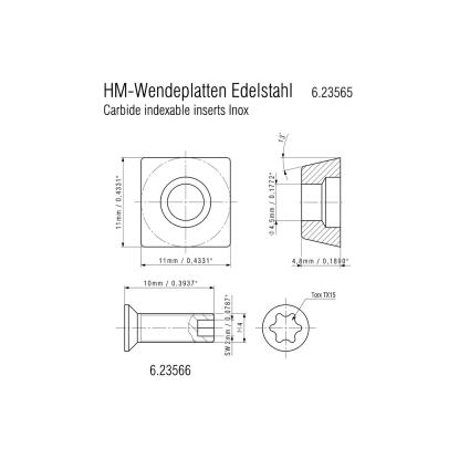 Metabo 10 HM vendeplatter aluminium/rustfri