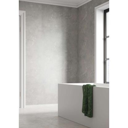 Fibo Stone vådrumspanel, 10 x 600 x 2400 mm, grey marble silk