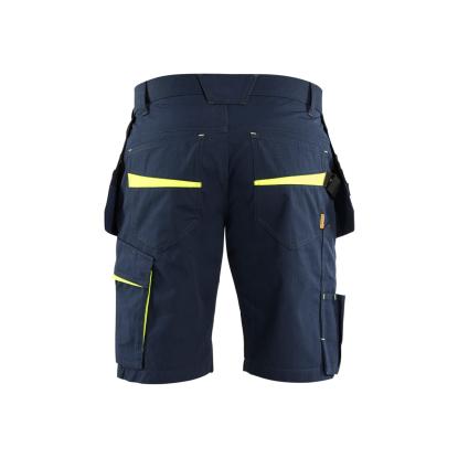 Blåkläder 1494 serviceshorts med værktøjslommer, mørk marineblå/hi-vis gul
