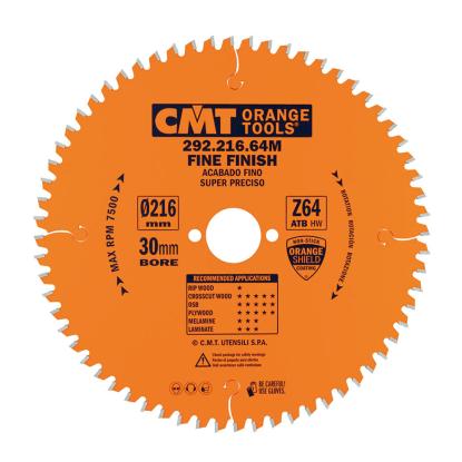 CMT rundsavsklingesæt til træ, Z24-48-64 W, Ø216 x 2,8 x 30 mm
