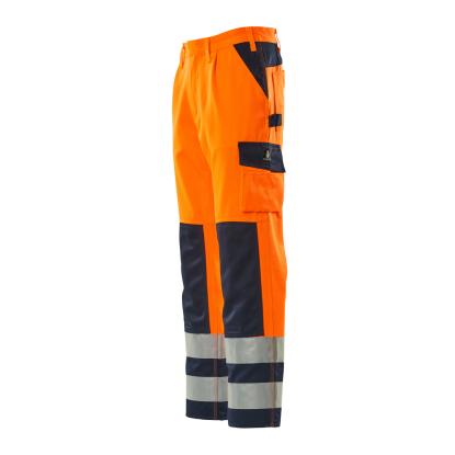 MASCOT SAFE COMPETE Olinda arbejdsbukser med knælommer, hi-vis orange/marine