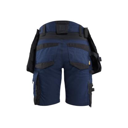 Blåkläder 7175 striker dame håndværker shorts stretch, mørk marineblå/sort