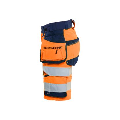 Blåkläder 7020 dame high vis shorts 4-vejs stretch, hi-vis orange/marineblå