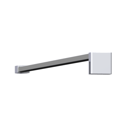 Scanbad Match stang til fast væg, model D, 120 cm, satin
