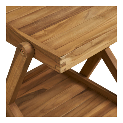 Pasaku serveringsvogn, teak, 86 cm