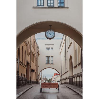 Varax Frida havebænk, sort stel, fyrretræ, 180 x 93 cm