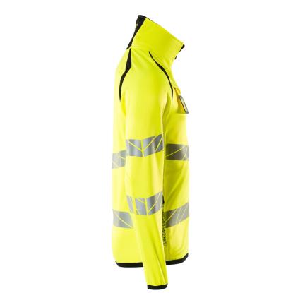 MASCOT ACCELERATE SAFE fleecetrøje med lynlås, hi-vis gul/sort