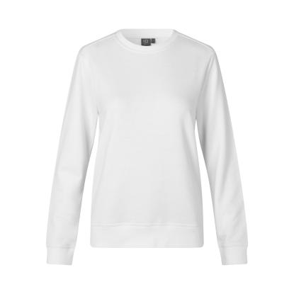 ID PRO Wear CARE 0381 sweatshirt, ubørstet, dame, hvid