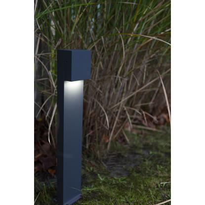 LUTEC GEMINI XF udendørs LED bedlampe, down, H65 cm, IP54, mørk grå