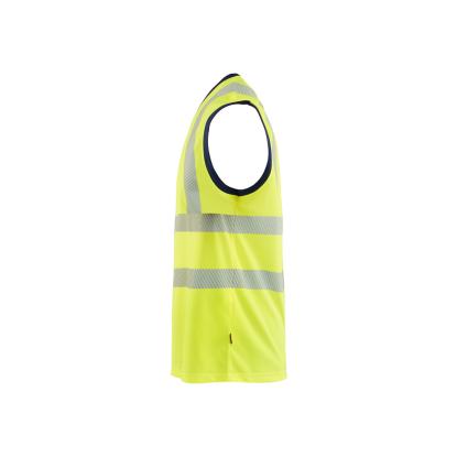 Blåkläder 3575 high vis tanktop, hi-vis gul/marineblå