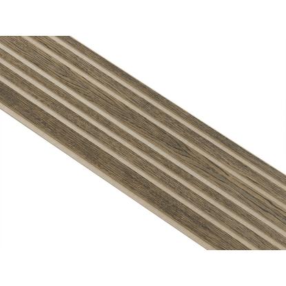 I-Wood Medio+ Mixed akustikpanel, sort olieret, beige filt og lys kerne, egefiner, 16 x 300 mm