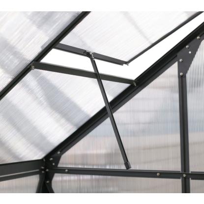 Westmann Flora 610 drivhus, aluminium/polycarbonat, antracitgrå - 5,99 m²