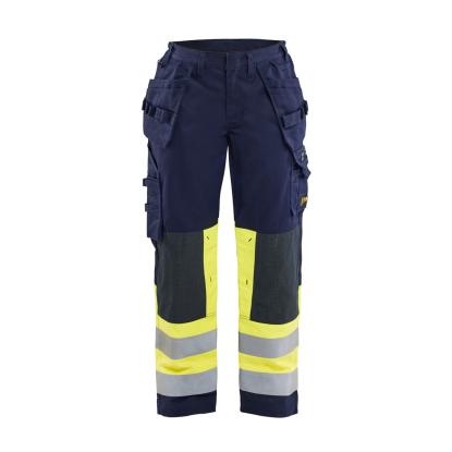 Blåkläder 7081 dame multinorm buks, marineblå/hi-vis gul