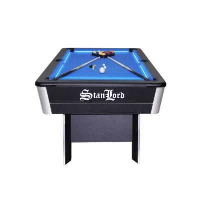 Stanlord Aura 7" poolbord med LED lys, komplet sæt