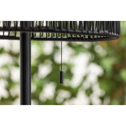 Venture Design Mabis gulvlampe med solceller, plastik, sort, 150 cm