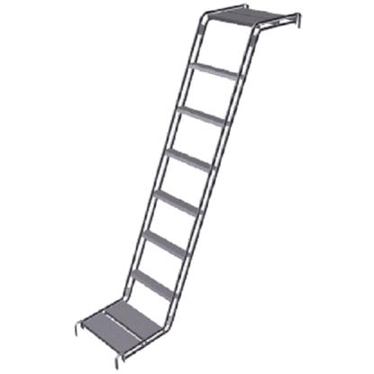 JUMBO trappe, dybde 1,6 m, højde 2 m, varmgalvaniseret - 26GS1111