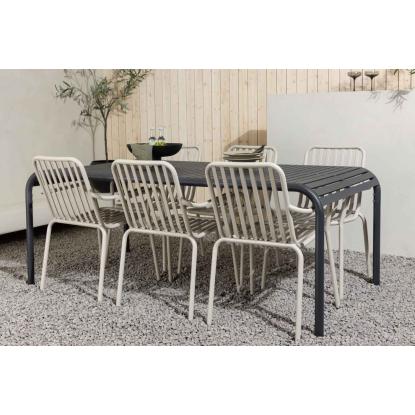 Venture Design Peking havestol med armlæn, beige 