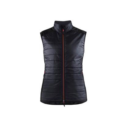 Blåkläder 3864 dame vest foret, sort/rød
