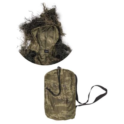 Mil-Tec Ghillie parka, brandhæmmende, woodland camo 