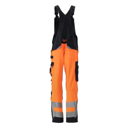 MASCOT SAFE SUPREME Newcastle overall med knælommer, hi-vis orange/mørk marine