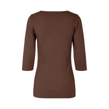 ID 0597 Stretch T-shirt med korte ærmer, dame, mocca