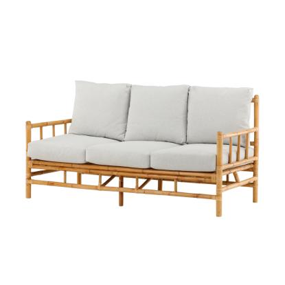 Venture Design Cane 3 personers sofa, lysegrå/natur