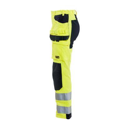 Blåkläder 7145 dame multinorm buks med stretch inherent, hi-vis gul/marineblå