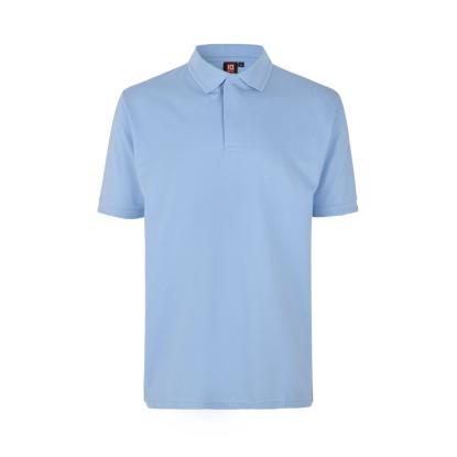 ID PRO Wear 0330 poloshirt med trykknap, lys blå