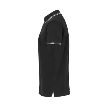 ID 0522 Kontrast poloshirt med stretch, sort