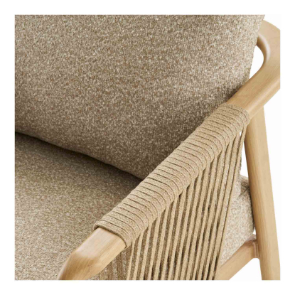 Fargo loungesæt med hynder, aluminium, taupe