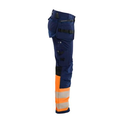Blåkläder 1993 high vis buks 4-vejs stretch, marineblå/hi-vis orange