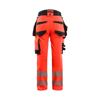 Blåkläder 7022 dame high vis buks 4-vejs stretch, hi-vis rød/sort