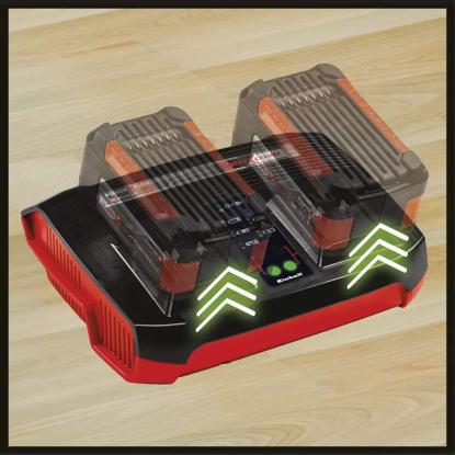 Einhell Power X-Twincharger hurtiglader, 2 x 18 V