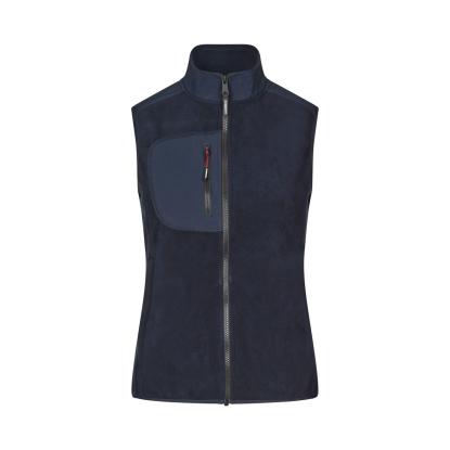 ID 0747 Bonded fleecevest, dame, navy