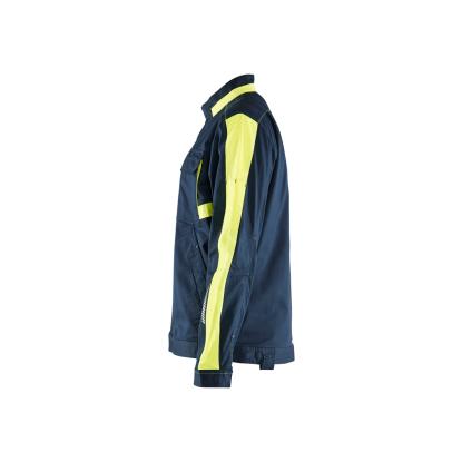 Blåkläder 4444 industri jakke stretch, mørk marineblå/hi-vis gul