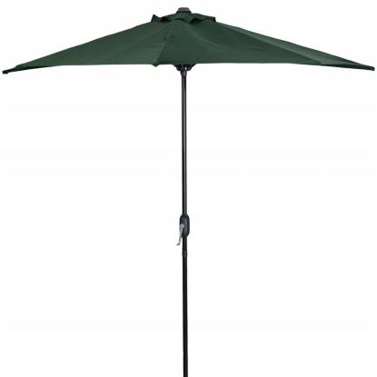 Altan parasol med håndsving, grøn, 240 cm