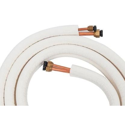 Dobbelt kobberrør til varmepumpe, 1/4" og 3/8"