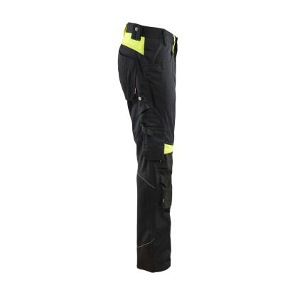 Blåkläder 1556 håndværker buks, sort/hi-vis gul