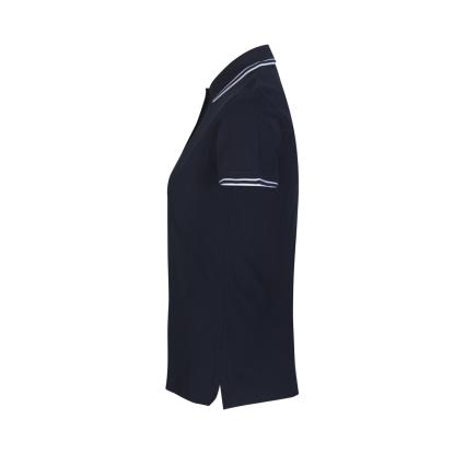 ID 0523 Kontrast poloshirt med stretch, dame, navy